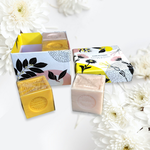 Marseille Soap Gift Box - Fleurs des Champs