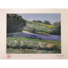 Provence Oil Painting - Prés vers Grignan