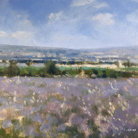 Provence Oil Painting - Lavandes vers Valensole