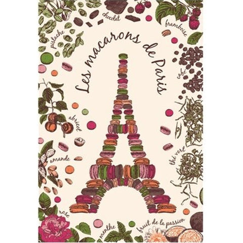 French Image Dishtowel - Macarons de Paris - Torchons et Bouchons