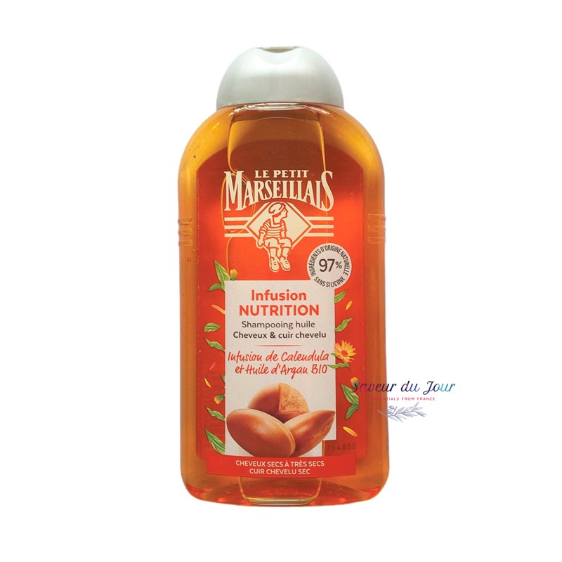 Le Petit Marseillais Organic Shampoo - Infusion Nutrition - Calendula and Argan Oil